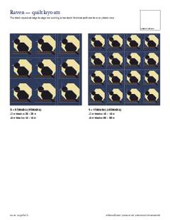 Page 5 of the Raven Quilt Block Pattern PDF