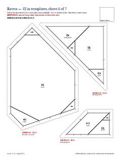 Page 9 of the Raven Quilt Block Pattern PDF
