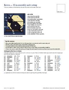 Page 13 of the Raven Quilt Block Pattern PDF