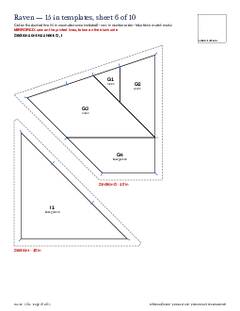 Page 19 of the Raven Quilt Block Pattern PDF