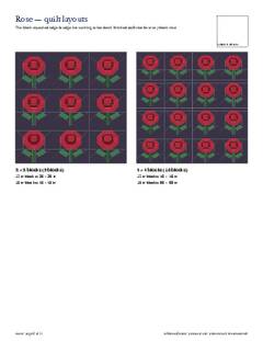 Page 5 of the Rose Quilt Block Pattern PDF