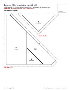Page 7 of the Rose Quilt Block Pattern PDF