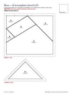 Page 8 of the Rose Quilt Block Pattern PDF