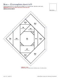 Page 9 of the Rose Quilt Block Pattern PDF