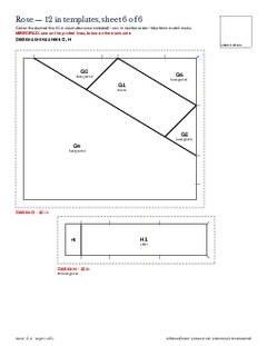 Page 11 of the Rose Quilt Block Pattern PDF