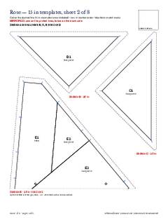 Page 14 of the Rose Quilt Block Pattern PDF
