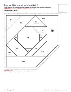 Page 15 of the Rose Quilt Block Pattern PDF