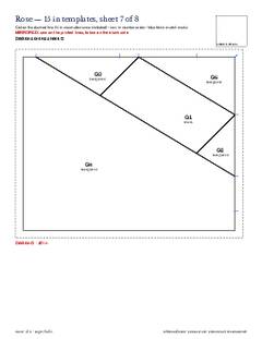 Page 19 of the Rose Quilt Block Pattern PDF