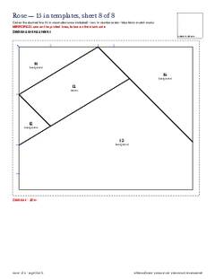 Page 20 of the Rose Quilt Block Pattern PDF
