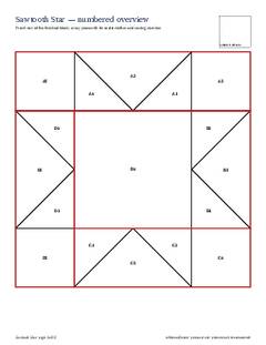 Page 3 of the Sawtooth Star Quilt Block Pattern PDF