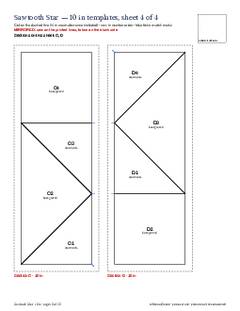 Page 15 of the Sawtooth Star Quilt Block Pattern PDF