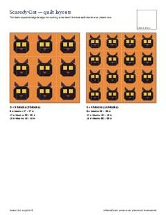 Page 5 of the Scaredy Cat Quilt Block Pattern PDF