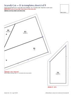Page 20 of the Scaredy Cat Quilt Block Pattern PDF