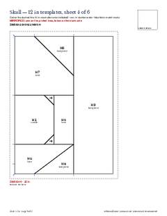 Page 9 of the Skull Quilt Block Pattern PDF