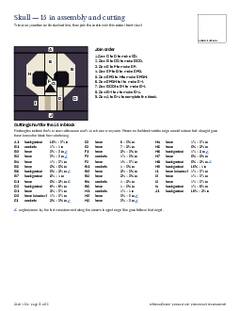 Page 22 of the Skull Quilt Block Pattern PDF