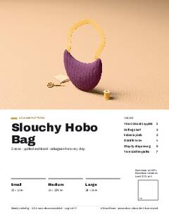 Page 1 of the Slouchy Hobo Bag Sewing Pattern PDF