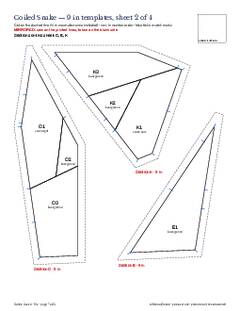 Page 7 of the Coiled Snake Quilt Block Pattern PDF