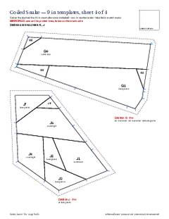 Page 9 of the Coiled Snake Quilt Block Pattern PDF