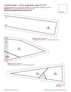Page 12 of the Coiled Snake Quilt Block Pattern PDF