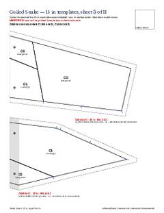 Page 22 of the Coiled Snake Quilt Block Pattern PDF