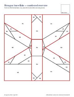 Page 3 of the Hexagon Snowflake Quilt Block Pattern PDF