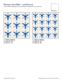 Page 5 of the Hexagon Snowflake Quilt Block Pattern PDF