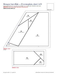 Page 6 of the Hexagon Snowflake Quilt Block Pattern PDF
