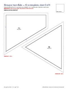 Page 7 of the Hexagon Snowflake Quilt Block Pattern PDF