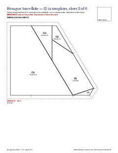 Page 8 of the Hexagon Snowflake Quilt Block Pattern PDF