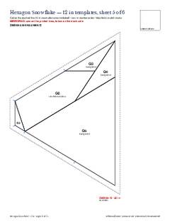 Page 10 of the Hexagon Snowflake Quilt Block Pattern PDF