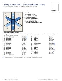 Page 12 of the Hexagon Snowflake Quilt Block Pattern PDF