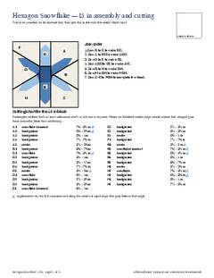 Page 24 of the Hexagon Snowflake Quilt Block Pattern PDF