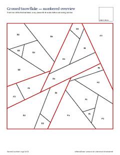 Page 3 of the Crossed Snowflake Quilt Block Pattern PDF
