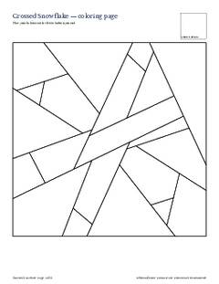 Page 4 of the Crossed Snowflake Quilt Block Pattern PDF