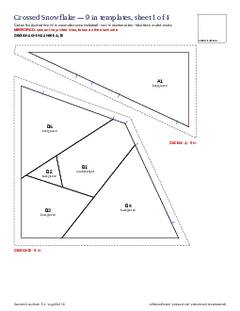 Page 6 of the Crossed Snowflake Quilt Block Pattern PDF