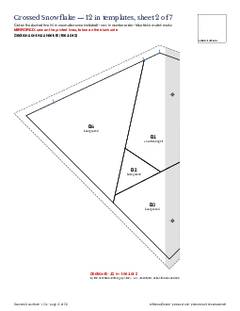 Page 12 of the Crossed Snowflake Quilt Block Pattern PDF