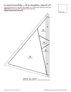 Page 16 of the Crossed Snowflake Quilt Block Pattern PDF
