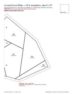 Page 17 of the Crossed Snowflake Quilt Block Pattern PDF