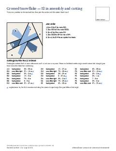 Page 18 of the Crossed Snowflake Quilt Block Pattern PDF