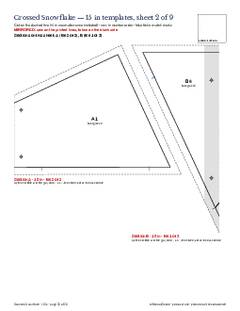 Page 20 of the Crossed Snowflake Quilt Block Pattern PDF