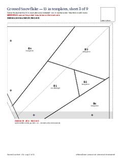 Page 21 of the Crossed Snowflake Quilt Block Pattern PDF