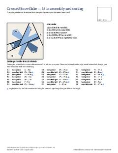 Page 28 of the Crossed Snowflake Quilt Block Pattern PDF