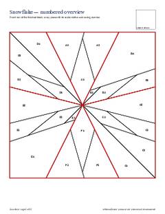 Page 3 of the Snowflake Quilt Block Pattern PDF