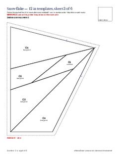 Page 8 of the Snowflake Quilt Block Pattern PDF