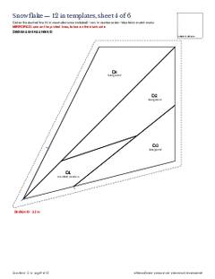 Page 9 of the Snowflake Quilt Block Pattern PDF
