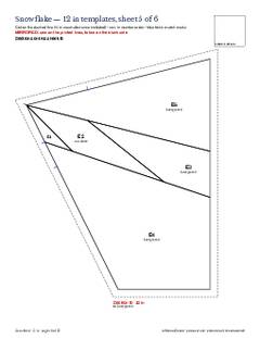 Page 10 of the Snowflake Quilt Block Pattern PDF