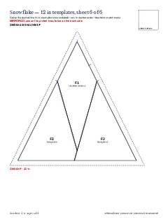 Page 11 of the Snowflake Quilt Block Pattern PDF