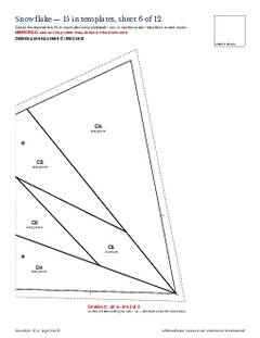 Page 18 of the Snowflake Quilt Block Pattern PDF