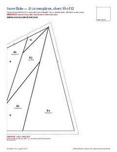Page 22 of the Snowflake Quilt Block Pattern PDF