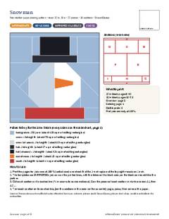 Page 1 of the Snowman Quilt Block Pattern PDF